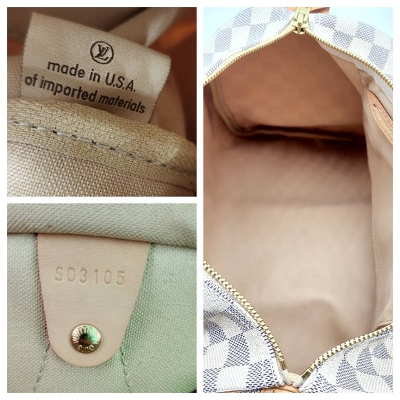 Louis Vuitton Speedy 30 Damier Azur Canvas Tote | Super Mint Condition - Picture 6 of 9